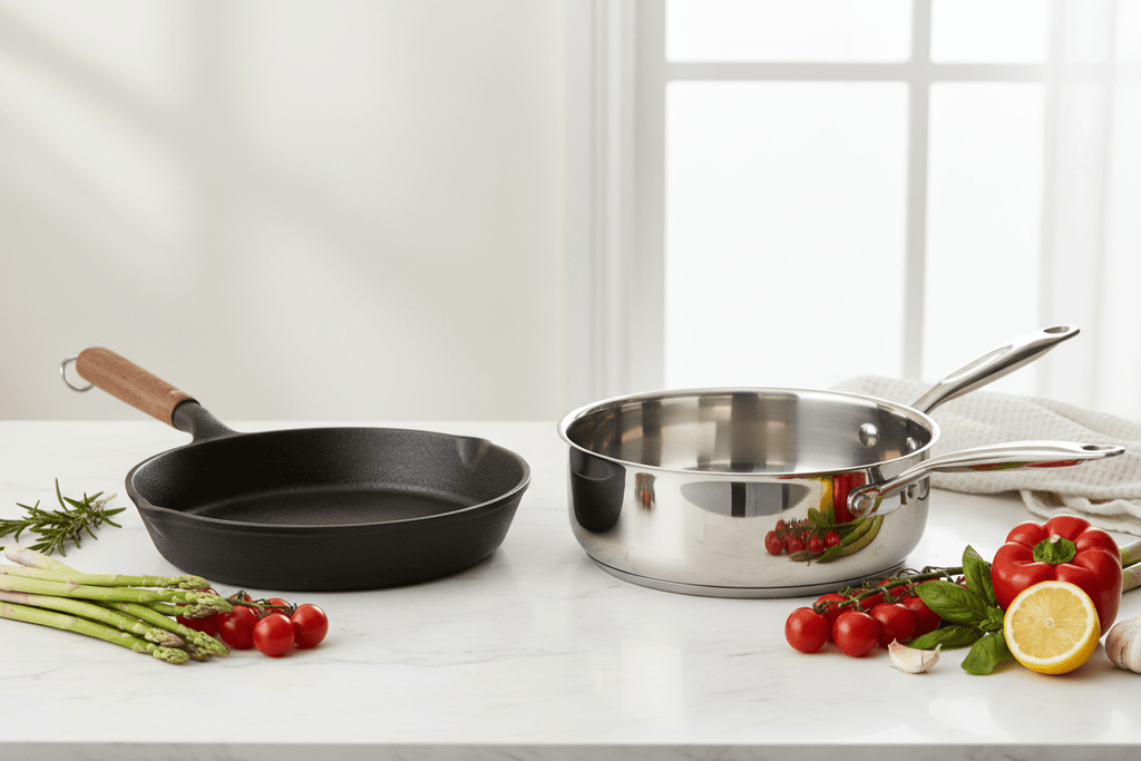 Fonte vs Inox : Quelle Poêle Choisir Pour Cuisiner Sain En 2026 ?