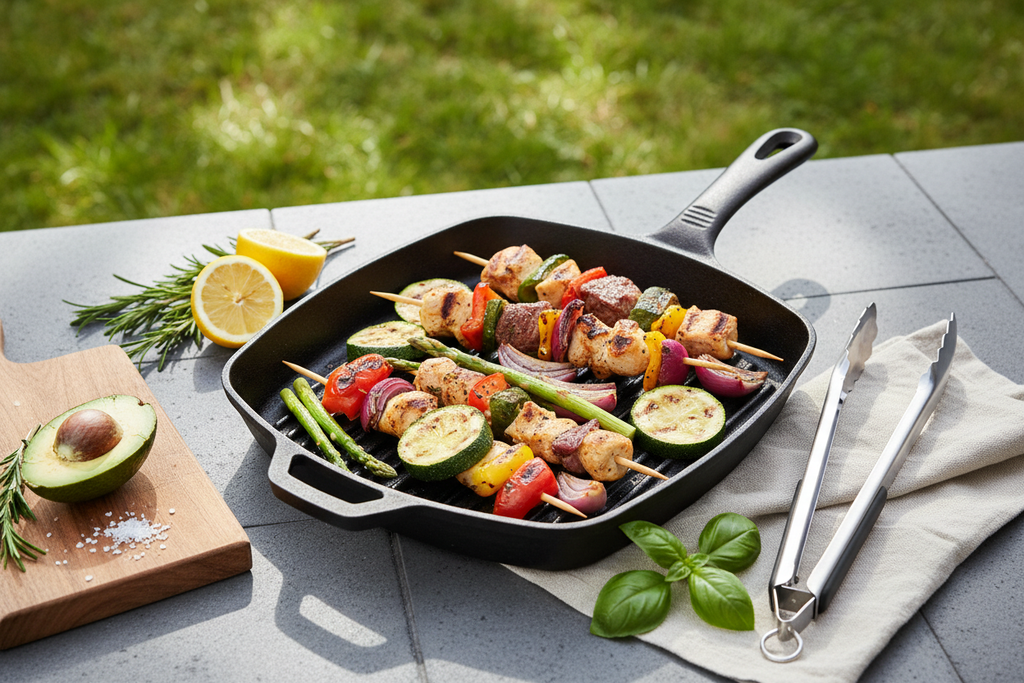 Grillades Saines Famille : 8 Recettes Fonte Naturelle Sans PFAS Pour Un BBQ Zéro Toxine (2026)