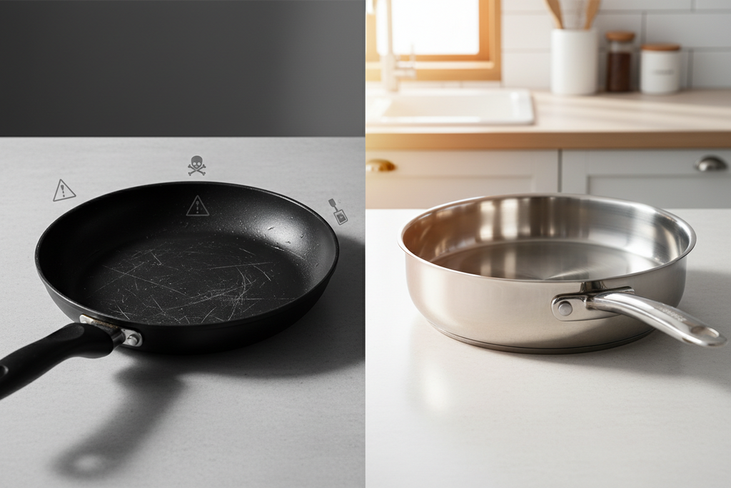 Quelle poêle saine sans PFAS choisir pour cuisiner ?