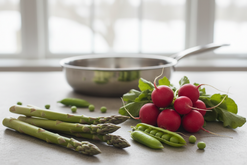 Recettes Légumes Printemps Mars : Asperges, Radis, Petits Pois (2026)