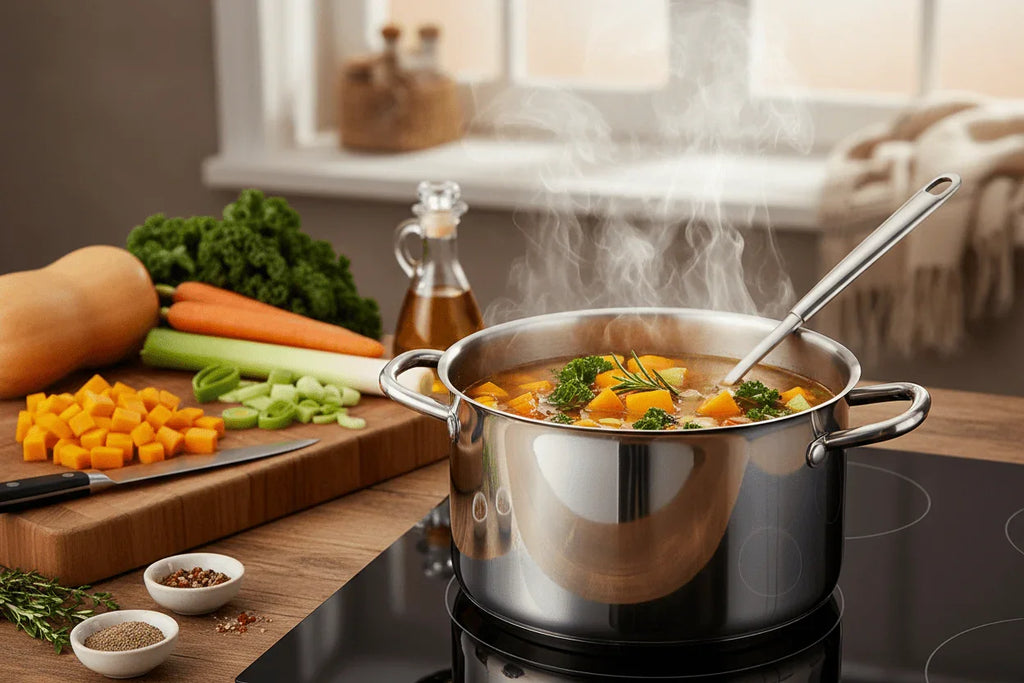 Soupes Hiver 2026 : 8 Recettes Réconfortantes Inox (Rapides & Saines)