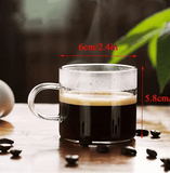 6 tasses à café en verre – Élégantes tasses à expresso 120 ml - Purcook