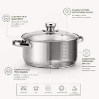 Batterie Cuisine Inox 12 Pièces