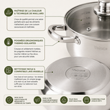 Batterie Cuisine Inox 12 Pièces