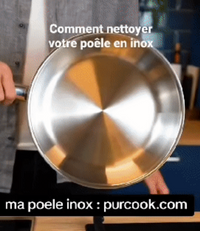 Poêle en Inox 18/10  Quotidienne