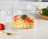 Marmite Verre Borosilicate 1,3L Double Poignées