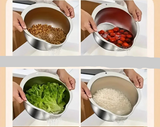 Passoire en inox pour fruits, légumes, riz.