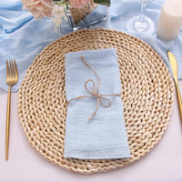 Serviettes de table chic par lot – 10 pièces gaze de coton