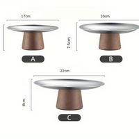 Plateau de présentation en inox élégant