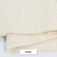 Serviettes de table chic en coton gaze – Lot de 6