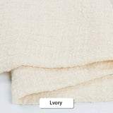 Serviettes de table chic en coton gaze – Lot de 6