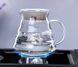 Cafetière en verre avec couvercle, en forme de nuage, bouilloire .