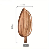 Plateau de service en bois (1 pièce) – Élégant et polyvalent