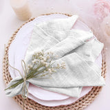 Serviettes de table chic par lot – 10 pièces gaze de coton