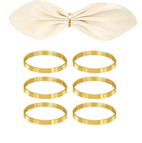 Ensemble d’anneaux de serviette à nœud papillon – 6 pièces chic