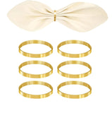 Ensemble d’anneaux de serviette à nœud papillon – 6 pièces chic