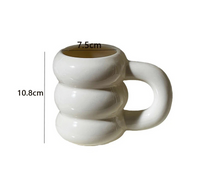 Tasse à café en céramique avec poignée style nordique – Élégance, confort
