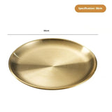 Assiettes plates en inox