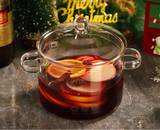 Marmite Verre Borosilicate 1,3L Double Poignées