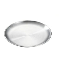 Assiettes plates en inox