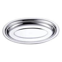 Assiettes, plateau en inox, ovales vintage. - Purcook