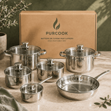 Batterie Cuisine Inox 12 Pièces - Purcook