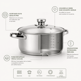 Batterie Cuisine Inox 12 Pièces - Purcook