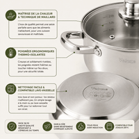 Batterie Cuisine Inox 12 Pièces - Purcook