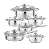 Batterie Cuisine Inox 12 Pièces - Purcook alternative a lecreuset, cristel, atma, ikea, debuyer, saine, amazon, cdiscount, mathon, scandvie, ninja, acier inoxydable