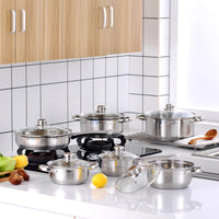 Batterie Cuisine Inox 12 Pièces - Purcook