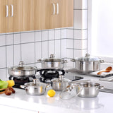 Batterie Cuisine Inox 12 Pièces - Purcook