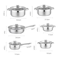 Batterie Cuisine Inox 12 Pièces - Purcook alternative a lecreuset, cristel, atma, ikea, debuyer, saine, amazon, cdiscount, mathon, scandvie, ninja, acier inoxydable, faitout