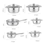 Batterie Cuisine Inox 12 Pièces - Purcook alternative a lecreuset, cristel, atma, ikea, debuyer, saine, amazon, cdiscount, mathon, scandvie, ninja, acier inoxydable, faitout