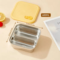 Bento Box Inox Compartimentée & Étanche - Repas Sain Sans Plastique - Purcook