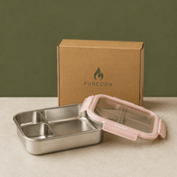Bento Box Inox Compartimentée & Étanche - Repas Sain Sans Plastique - Purcook