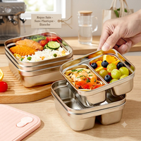 Bento Box Inox Compartimentée & Étanche - Repas Sain Sans Plastique - Purcook