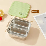 Bento Box Inox Compartimentée & Étanche - Repas Sain Sans Plastique - Purcook