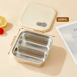 Bento Box Inox Compartimentée & Étanche - Repas Sain Sans Plastique - Purcook