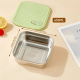Bento Box Inox Compartimentée & Étanche - Repas Sain Sans Plastique - Purcook