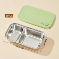 Bento Box Inox Compartimentée & Étanche - Repas Sain Sans Plastique - Purcook