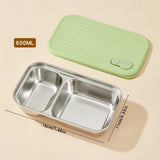 Bento Box Inox Compartimentée & Étanche - Repas Sain Sans Plastique - Purcook