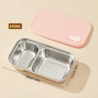 Bento Box Inox Compartimentée & Étanche - Repas Sain Sans Plastique - Purcook