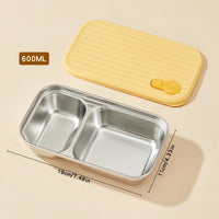 Bento Box Inox Compartimentée & Étanche - Repas Sain Sans Plastique - Purcook
