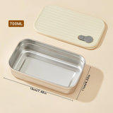 Bento Box Inox Compartimentée & Étanche - Repas Sain Sans Plastique - Purcook