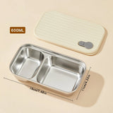 Bento Box Inox Compartimentée & Étanche - Repas Sain Sans Plastique - Purcook