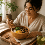 Bol Bambou Sculpté Main - Bol Artisanal Naturel Sans BPA - Purcook