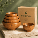 Bols Bois Jujube Massif - Naturels Antibactériens - Purcook