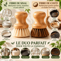 Brosse de Nettoyage Douce – 1 ou 2 pièces | Fonte Émaillée & Inox - Purcook