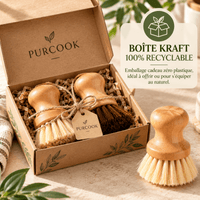 Brosse de Nettoyage Douce – 1 ou 2 pièces | Fonte Émaillée & Inox - Purcook