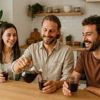 Cafetière en verre avec couvercle, en forme de nuage, bouilloire . - Purcook